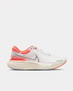 ZoomX Invincible Run Flyknit White/Bright Mango/Grey Running Shoes