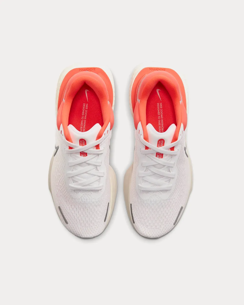 ZoomX Invincible Run Flyknit White/Bright Mango/Grey Running Shoes